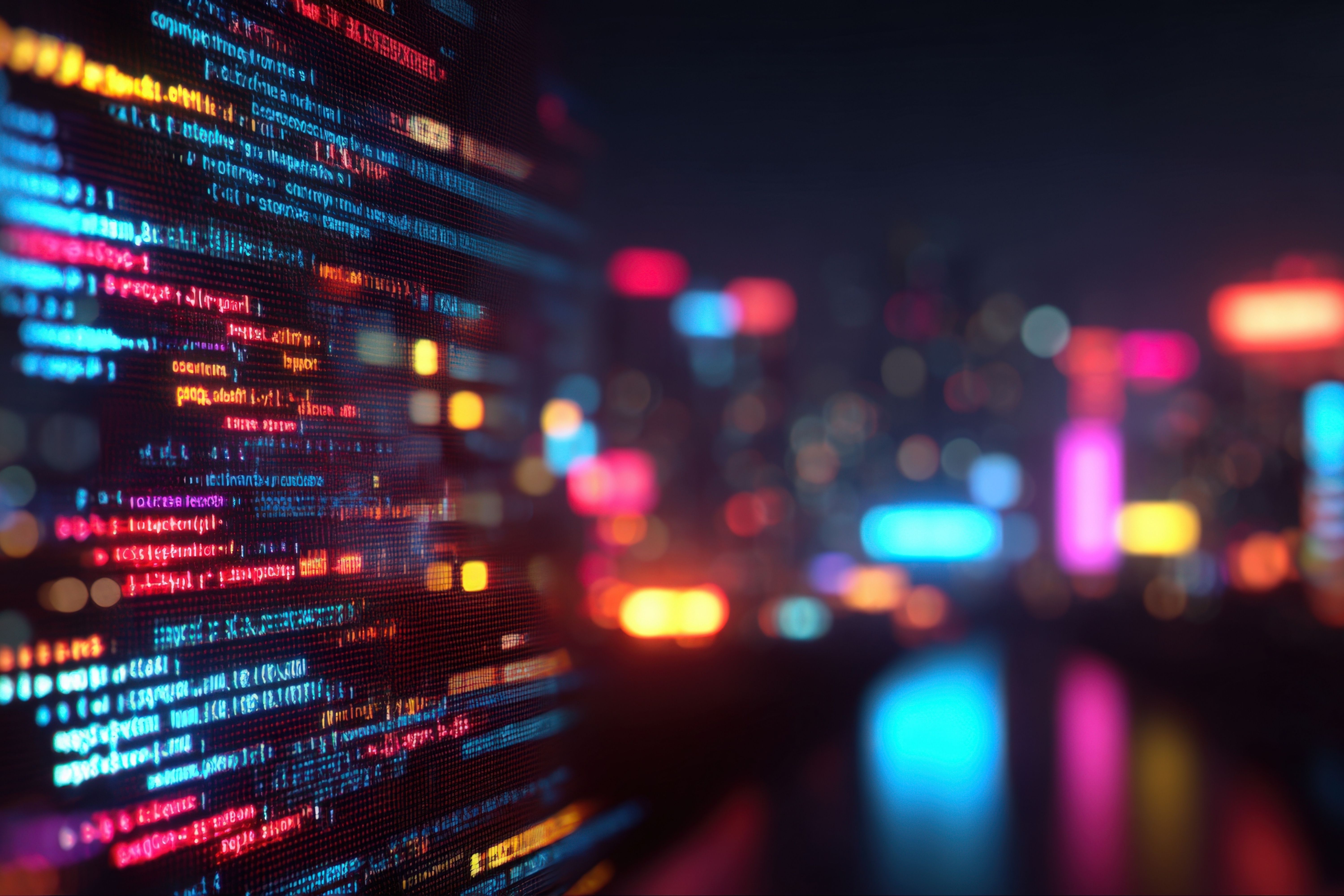 Unclear data with vibrant colors