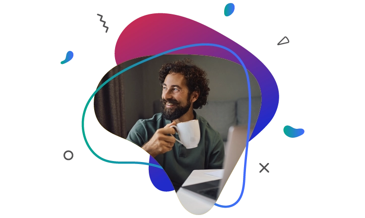 men drinking caffee