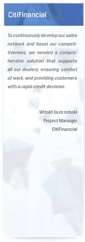 Comarch in Citi Financial - testimonials