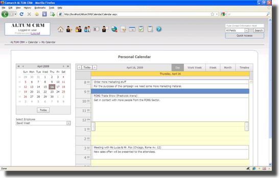 CRM Calendar