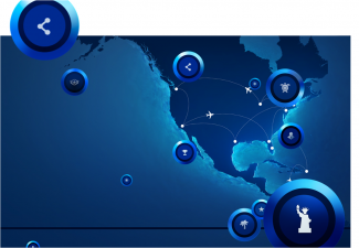 JetBlue TrueBlue Badges interactive user map