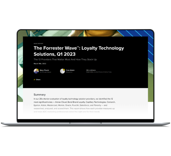 The Forrester Wave™: Loyalty Technology Solutions, Q1 2023