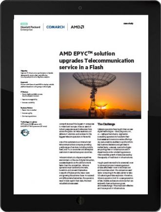 Comarch, HPE and AMD EPYCTM solution upgrades Telecommunication service in a Flash