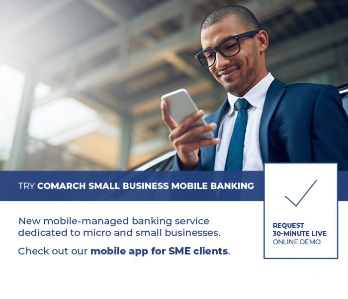 Request Comarch Small Business Mobile Banking live demo