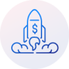 Cloud Factoring- Rocket Icon
